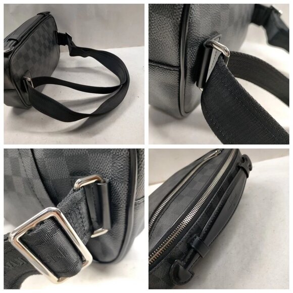 Louis Vuitton LV Shoulder Bag Umbrelle Black Damier Graphite 928-050525 - Picture 7 of 13